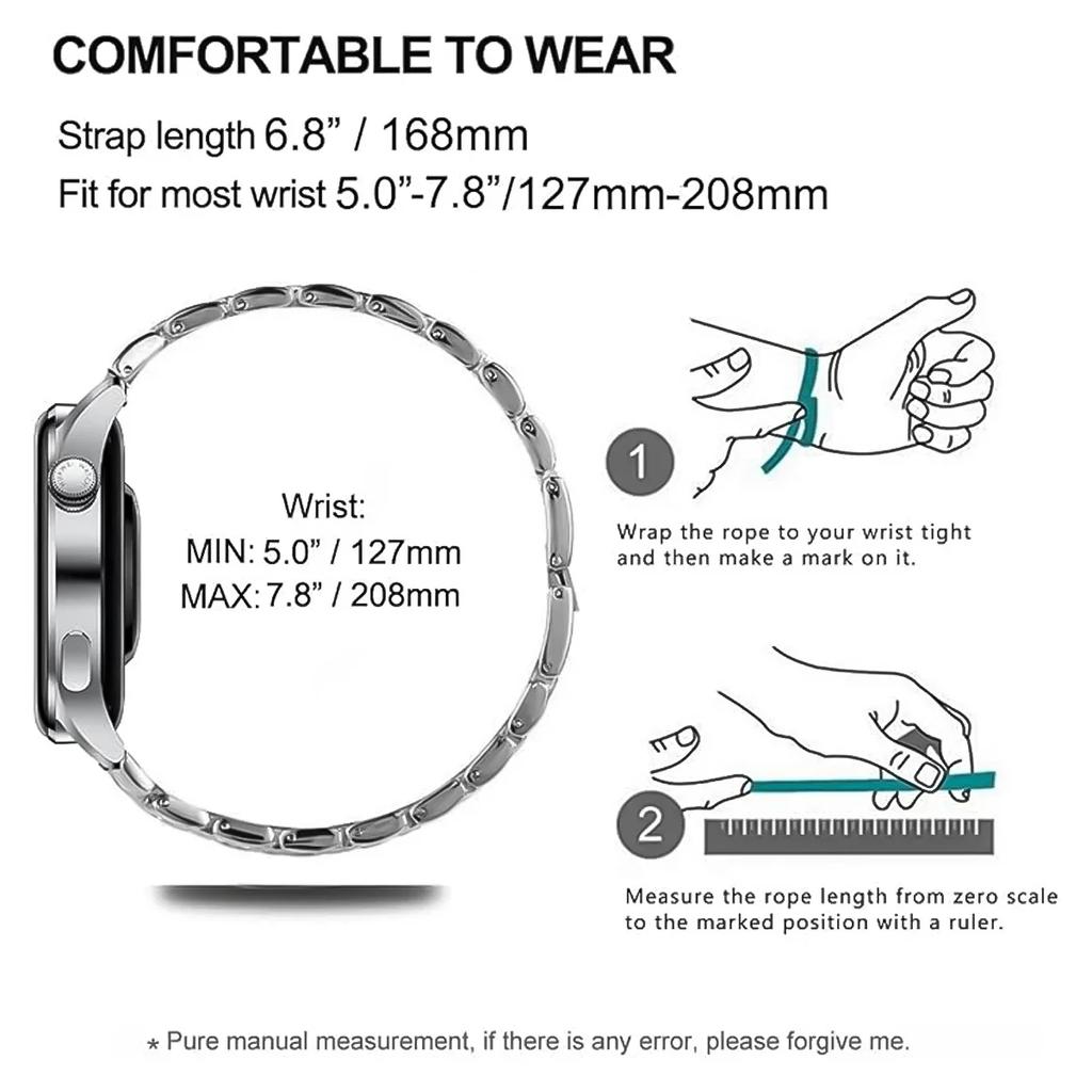 Nový 18mm keramický řemínek pro Huawei Watch GT5 Pro 42mm náhradní náramek s motýlkovou sponou pro Huawei Watch GT5 GT4 41MM