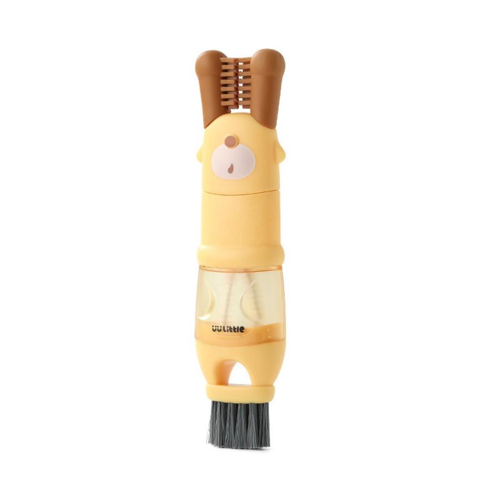 

2Pcs Reusable Cartoon Cup Brush Multi-functional Gap Cleaning Brush Cup Washer Brush Coffee Cup жёлтый