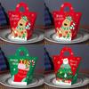 Stylish 5ps Christmas Handbag Design Party Paper Candy Gift Box