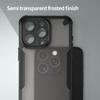 Armor Series For iPhone 15 Pro Case PC+TPU Semi-Transparent Frosted Finish Protective Phone Cover