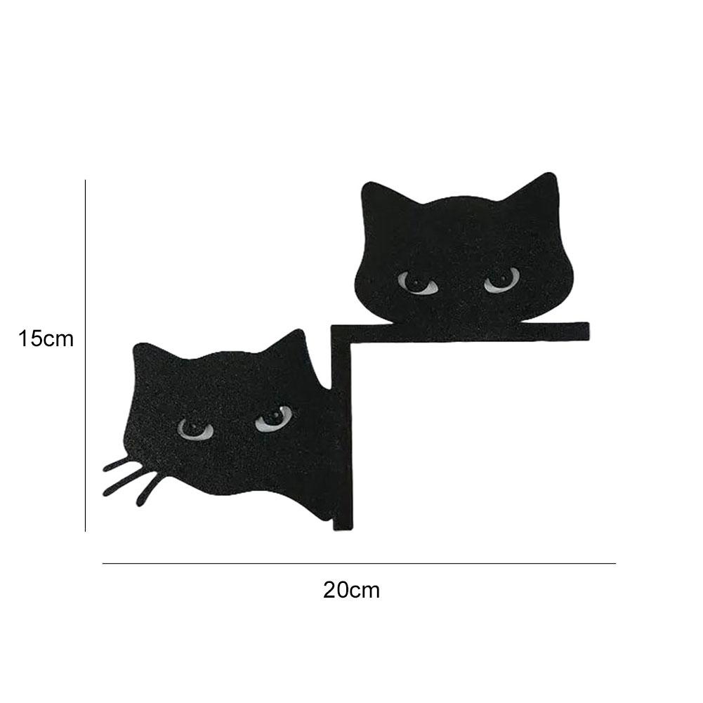 Metal Black Cat Door Topper 2025 Halloween Party Decor Creative Door Corner Sign Door Frame Decor Wall Art Handicraft Home Decor