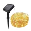 Waterproof Outdoor LED Solar Copper Wire Christmas String Lights with Ground Stakes