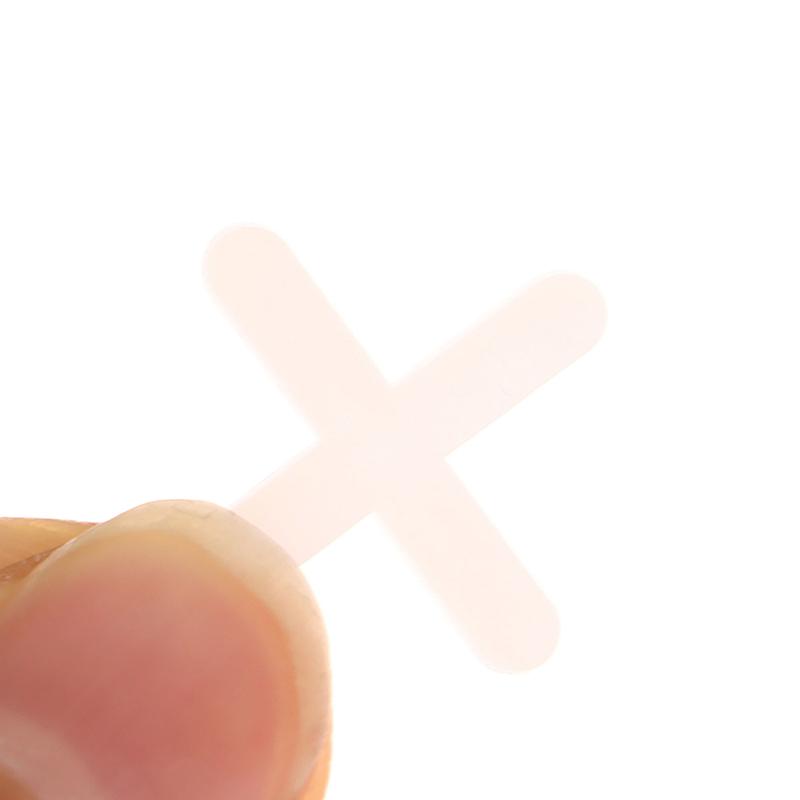 500Pcs 1/1.5/2/2.5/3/5Mm Ceramic Tiler Spacer Cross Plastic Tile Plumber Reuseable Leveling System Construction Tools