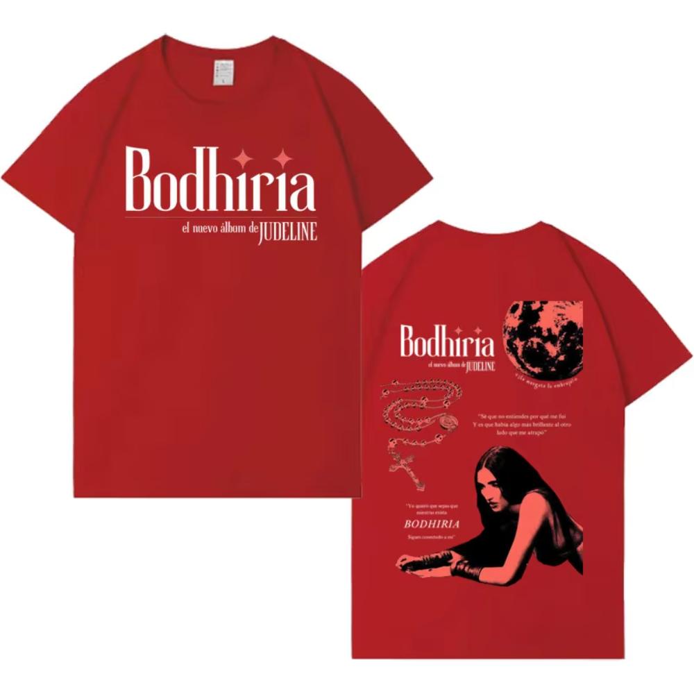 Singer Judeline Gothic Album Tour Print Tees Mens Womens T-shirts Short-sleeved Male Cotton Aesthetic Loose T-shirts