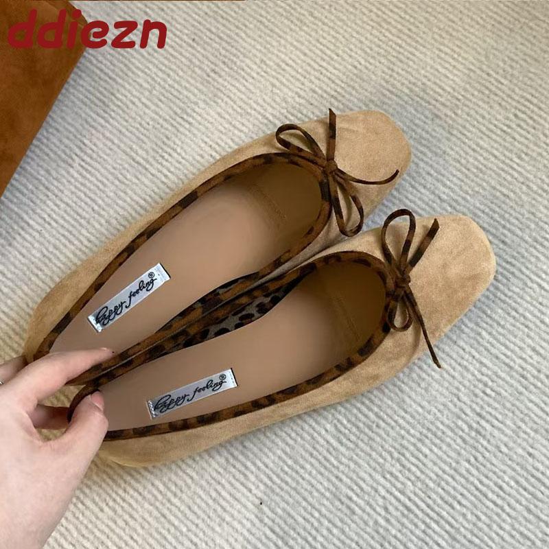 Fashion Luxury Female Shallow Women Ballet Flats Shoes Slip On Footwear Spring Summer Fashion Square Toe Ladies Flats With Shoes