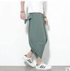 Men's Multicolor Thai Wide-Leg Bloomers - Cotton & Linen Beach Pants, Chinese Style, Spring/Summer.