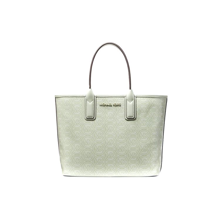 

Michael Kors Jodie Classic Vintage Monogram Print Faux Leather Tote Bag Women tote Mint-Green 35H1T2JT1C-ATOM Basic Set (Bag+Dust Bag)