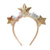 Party Supplies Golden Star Hair Hoops Five-pointed Star Sequined Headband  Christmas Celebration