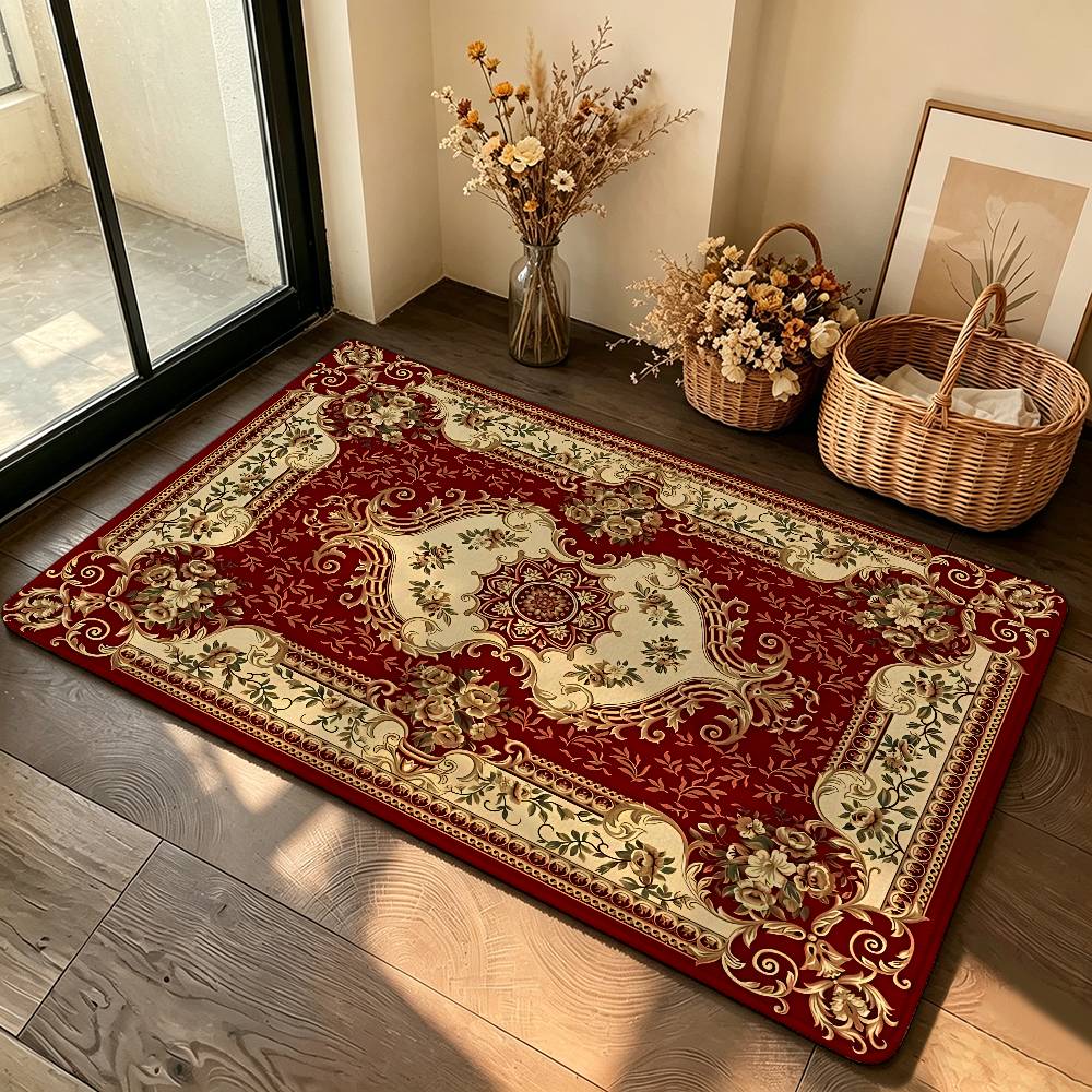 Persian Carpet Carpet Bathroom Anti-slip Mat Door Mat Home Decoration Mat Entrance Door Mat Scratch-resistant Door Mat