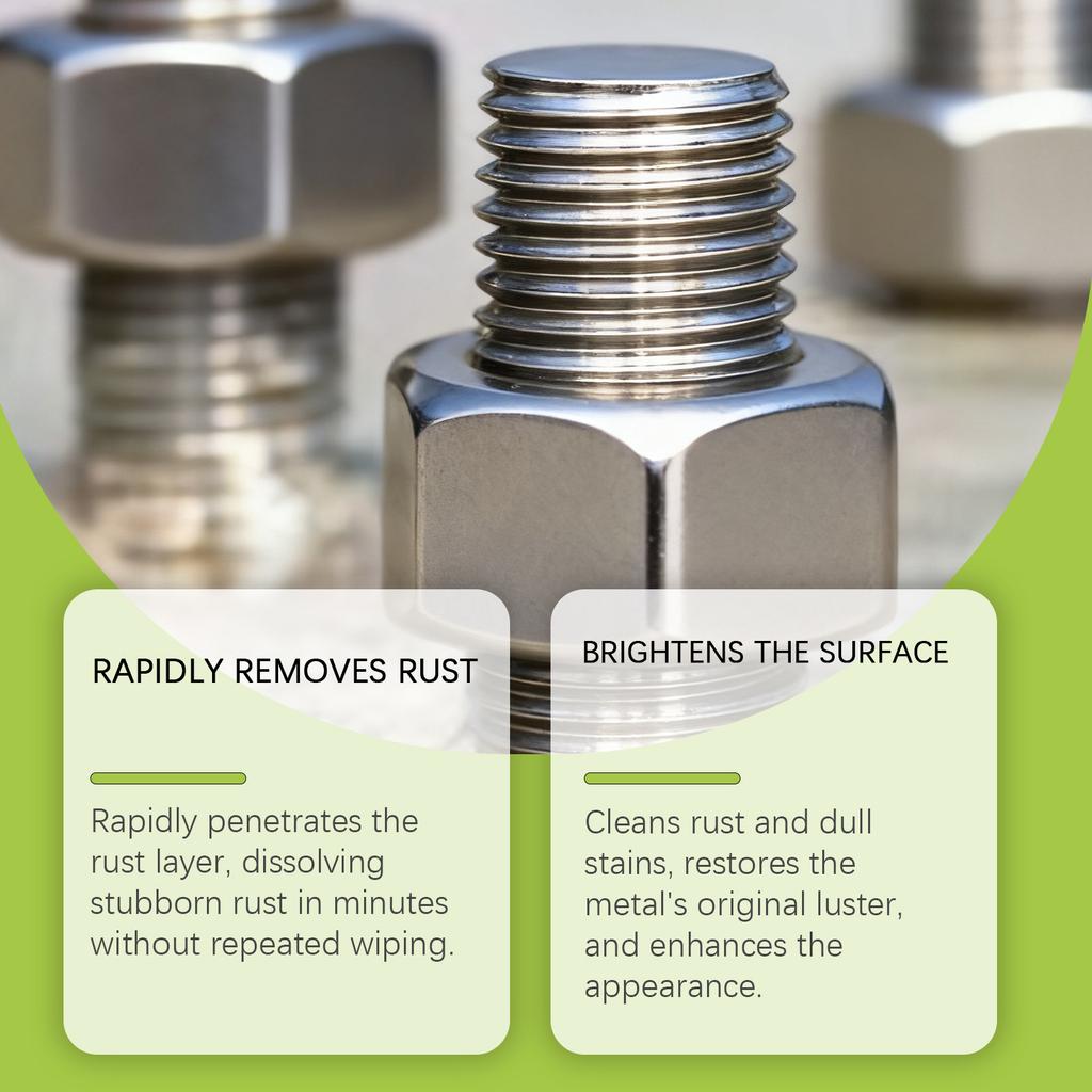 HOMONTH Metal Removal Spray Home Use Dissolves Stains, Brightens And Anti-Oxidizes Metals For Multiple Materials 237ML