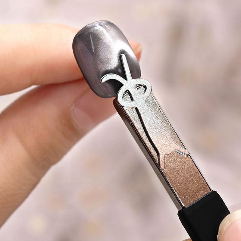 5Pcs Rabbit Bear Cat Eye Magnet Stick Set Nail Art Tools Small Iron Piece Magnet Stick For Magnetic Polish Effects Nail