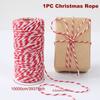 Christmas Wrapping String Rope Merry Christmas Decoration For Home Gift Box Packaging Rope New Year 2026
