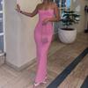 Spaghetti Strap Long Dress Women Sexy Slim Skinny Bodycon Party Club Suspender Casual Dresses