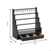 Jewelry Organizer Stand Necklace Photography Props Retail Necklaces with Drawer Stud