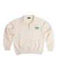 Seleodeilejeokeulleob Saturday Leisure Club Logo Leisure Half Zip-Up Sweatshirt(Unisex) - Ivory