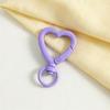 Colorful Heart-Shaped Keychains: DIY Jewelry Accessories with Spray-Painted Spring Clasps and Zinc Alloy Jump Rings