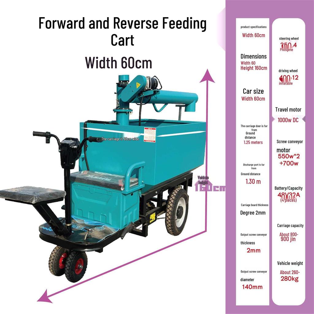 Automated Feeder Vehicle for Pig, Duck, and Goose Farms