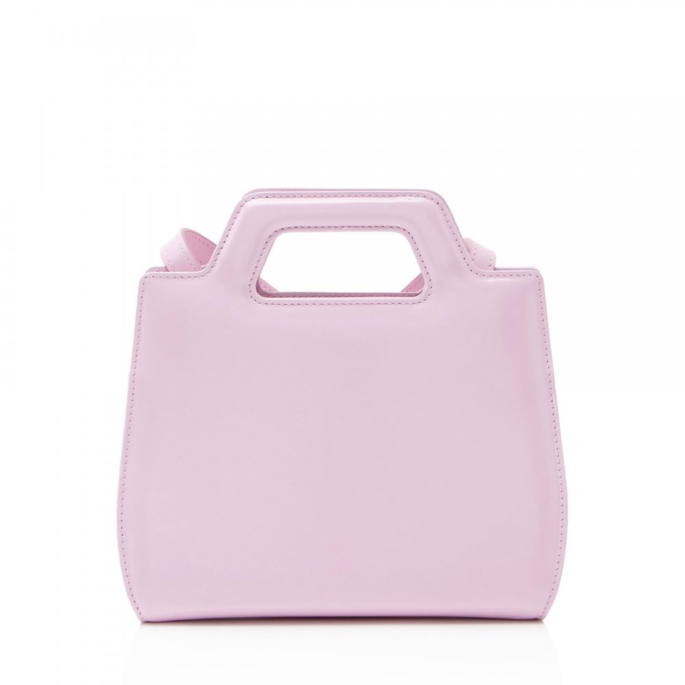 Salvatore Ferragamo Calfskin Wanda Mini Top Handle Pink