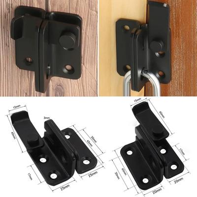 Stainless Steel Door Bolt Latch Punching Wardrobe Drawer Cabinet Cupboard Door Latch Lock Home Safety Furniture Hardware