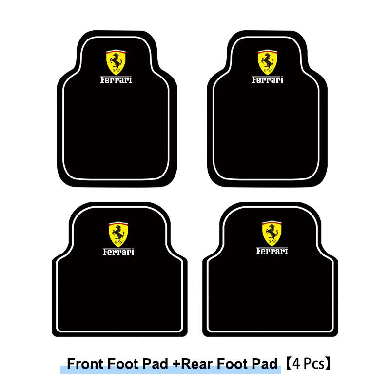 2/4 Piezas Alfombrillas para Coche Alfombra Delantera Trasera Almohadilla Antideslizante Para Ferrari SP1 812 F40 F12TDF SF90 458 488 599 612 FF F12 Accesorios para Coche