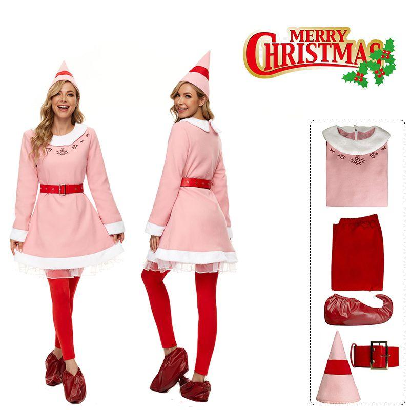 Buddy's Musical Christmas Elf Cosplay Costume For Adults Kids