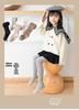 Khmer Cotton Tights for Children - Large Cable Knit, Open Crotch with Bowknot Style, Dual-Use Base Layer Pants for Toddlers and Girls