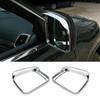 Side Door Rearview Mirror Rain Eyebrow Cover Trim For Jeep Grand Cherokee 11-20