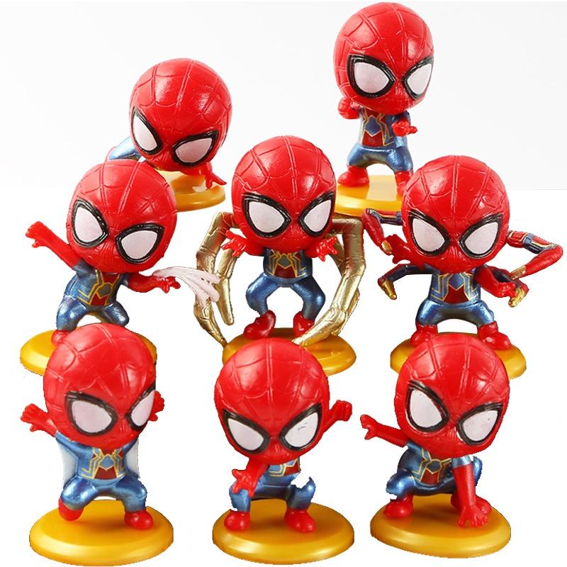 Pvc Spiderman Figures Perfect Cake Ornament For Superhero Fans