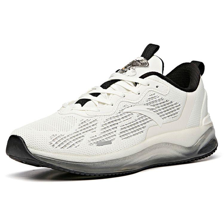 Anta Comfortable Casual Shock Absorbing Non-Slip Wear-Resistant Breathable Low-Top Running Shoes Men sneaker White Black 112045501-5