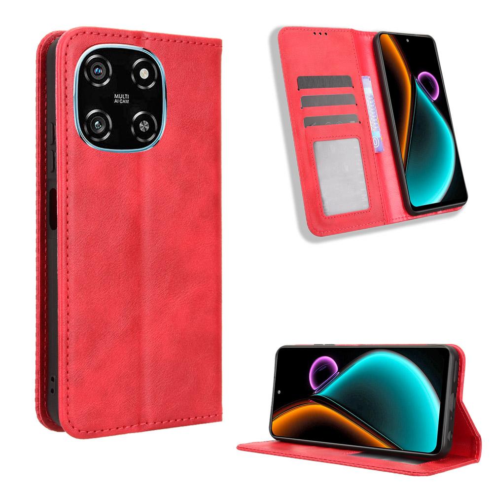 Flip Cover für Blackview Color 6 PU-Leder Ganzkörperschutz [RFID-Blockierung] Handyhüllen Brieftaschen-Cover