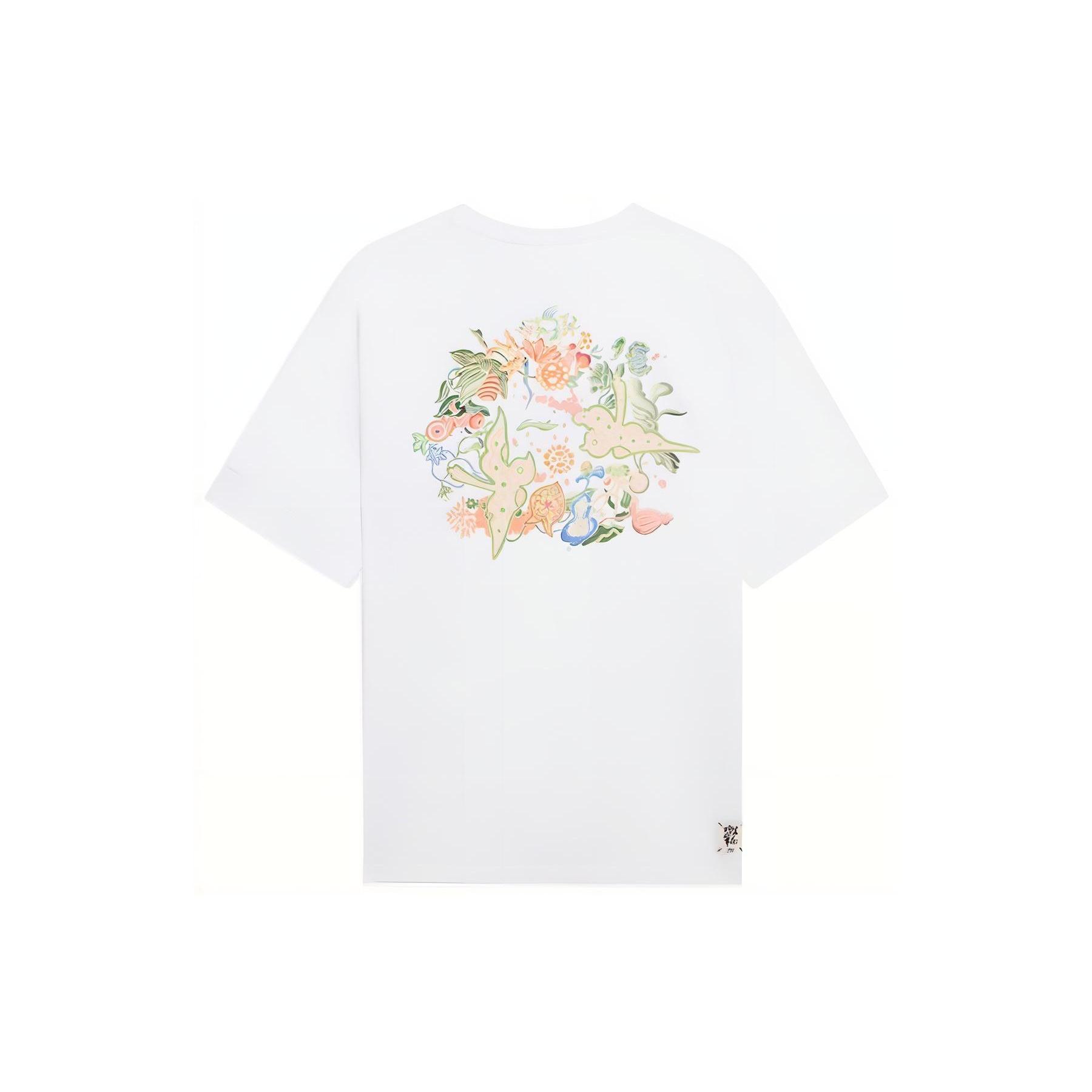 Li-Ning Floral Graphic T-shirt White Men s AHSS755-1 XXXL