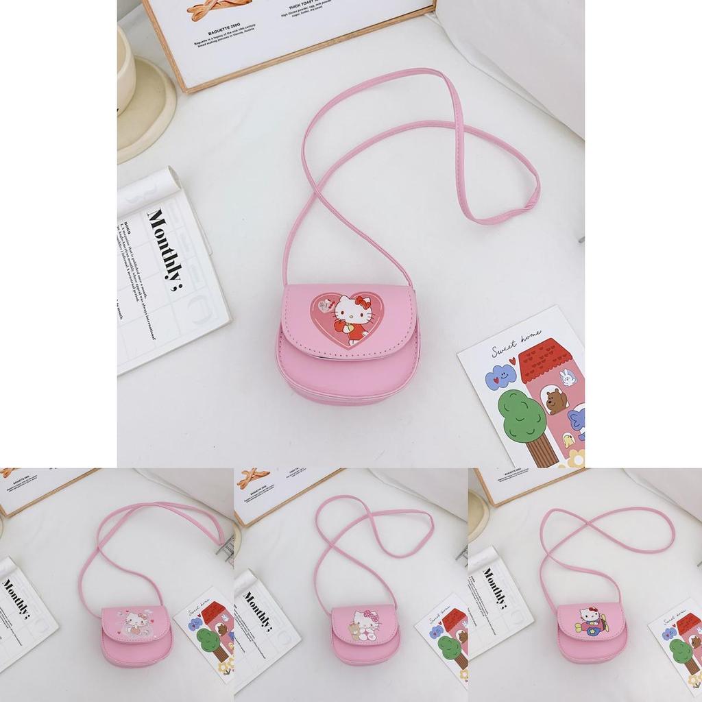 Sanrio Hello Kitty Cartoon Kids Crossbody Bag With Breathable Pu For Daily Use