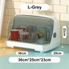 Cup Rack Dustproof Cover Clear View Cup Drainer Large Capacity Quick Drain Kitchen Organizer
