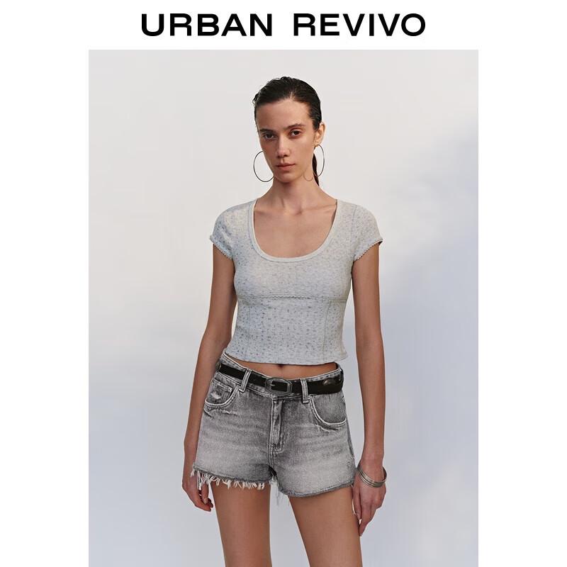 UR Women s Floral Print Slim Fit Short Sleeve T-Shirt S