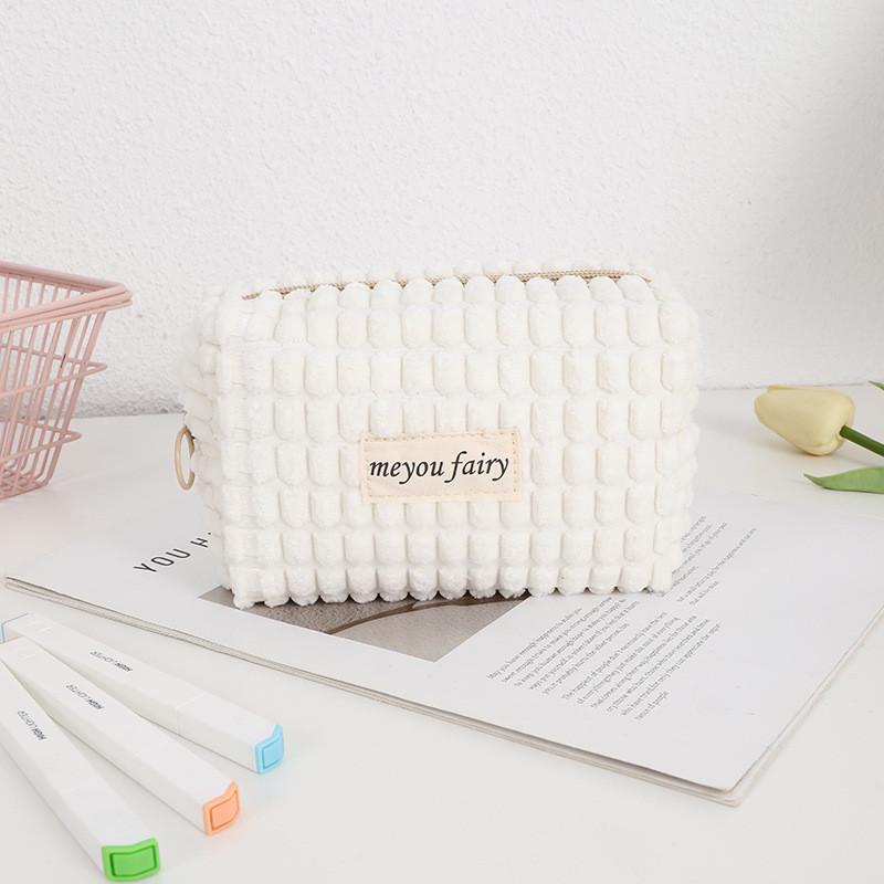 French Garden Makeup Bag With Polyester Material For Girls Travel And Storage