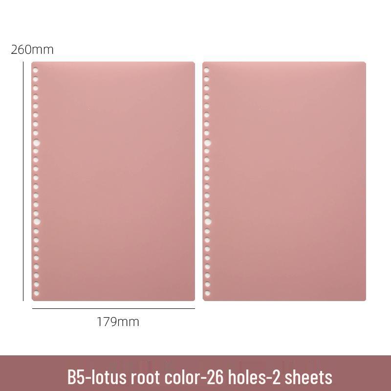 B5 Loose-Leaf Binder with DIY Plastic Coil Cover, Detachable A5/A4 Homemade Refillable Notebook