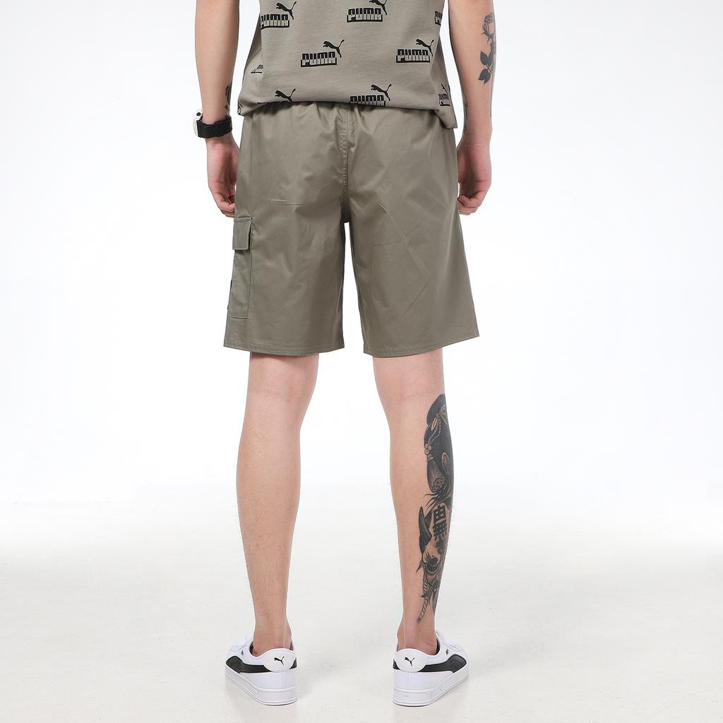 Puma Summer Court Casual Side Pocket Sport Knit Shorts Men Bottoms Spearmint-Grey 845860-73