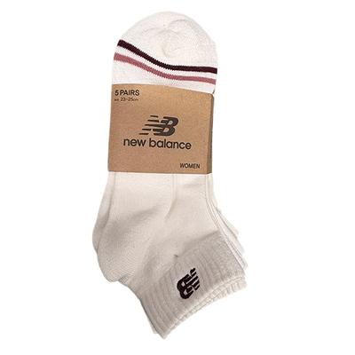 New Balance Womens Pile Quarter Socks 5pairs