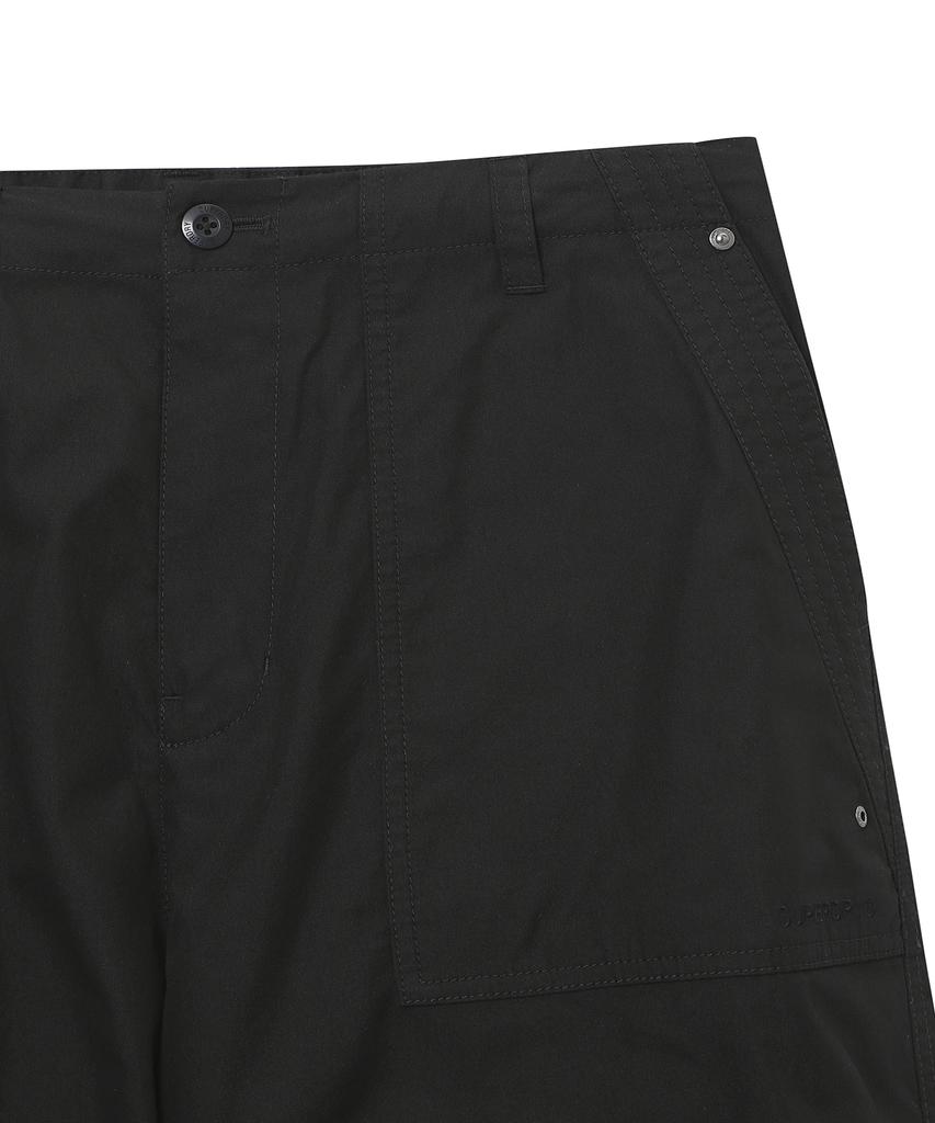 Syupeodeulai Woven Parachute Pants Black Sdulwcq40Blk