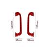 2Pcs Red Carbon Fiber Interior A-pillar Air Vent Cover Trim For Dodge Durango