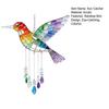 Rainbow Bird Sun Catcher Colorful Acrylic Hummingbird Suncatcher Rainbow Maker Hanging Bird Decoration for Indoor Window Garden Decor