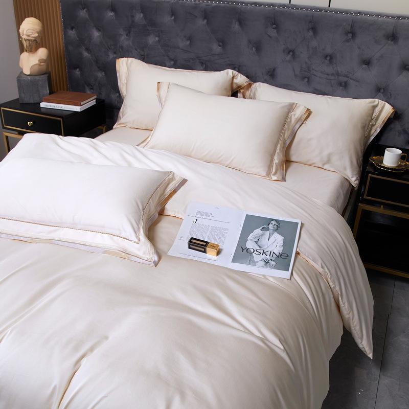 Class A Maternal And Infant Grade 100S Long-Staple Cotton Four-Piece Set Can Sleep Naked 100 Quilt Covers, Bed Sheets, Quilt Covers, Bedding