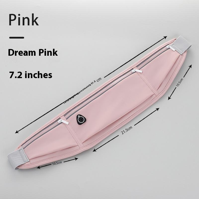 

Sports waist bag 1pcs running mobile phone bag men women outdoor fitness Pack multifunctional waterproof Mini Running Fanny Pack розовый