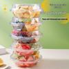 Baijie Disposable Round Plastic Fruit Containers with Lids