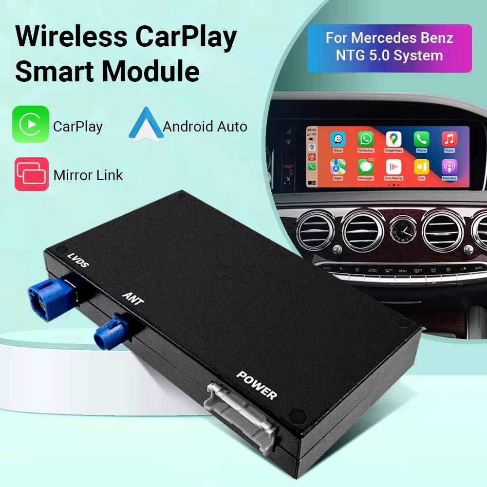 

Беспроводное обновление Carplay Подходит для Mercedes Benz C Class GLC W205 V Class W447 Модуль Becker Android Auto Навигация