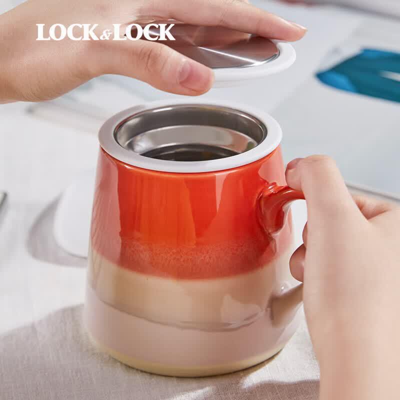 LOCK&LOCK Creative Ceramic Tea Mug with Infuser