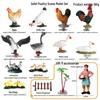 Large Insect Toy Set: Butterfly, Bee, Dragonfly, Ant, Cicada, and Rhinoceros Beetle Models for Kids