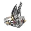 Adjustable Brass Rabbit Ring Men Women Vintage Creative Minimalist Statement Jewelry