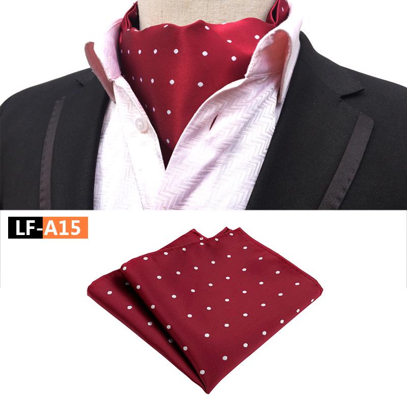 Men's Polyester Retro Tie, Scarf, and Pocket Square Set