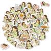 56 Lazy Girls Daily Graffiti Stickers Cute Cartoon Girl Hand Account Desktop Decoration Stickers